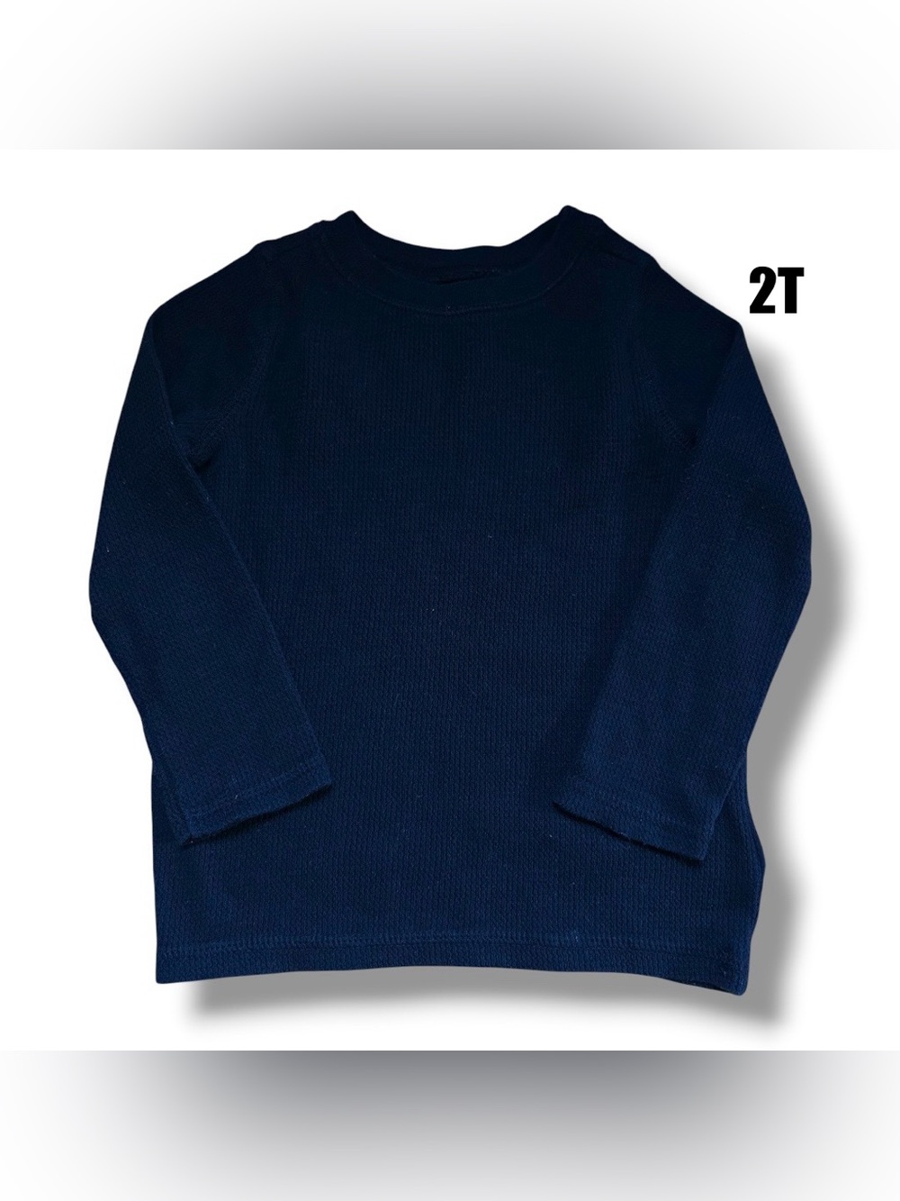 Old Navy Black Long-Sleeve Thermal Tee for Kids size 2T